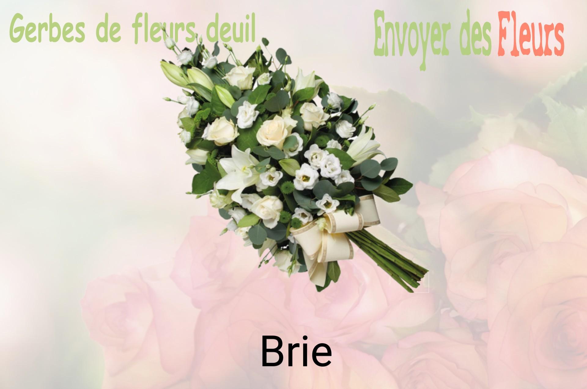 Gerbe de fleurs de deuil livrée à Brie